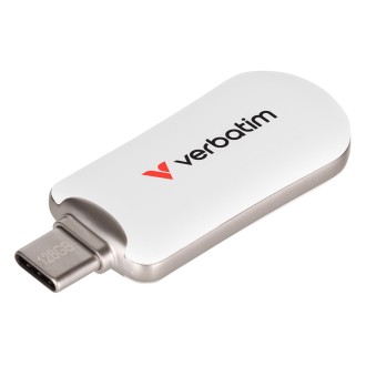 USB-C atmintinė Verbatim Plectra 30229, 128 GB, balta