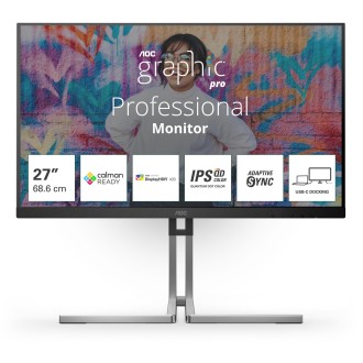 Monitors AOC Graphic Pro Q27U3CV, Melna