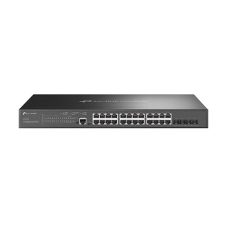 Tinklo komutatorius TP-Link TL-SG3428XMP, Juoda