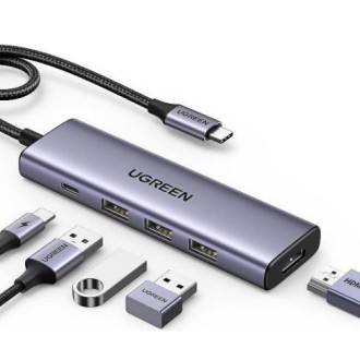 Док-станція Ugreen Ultra Slim 5-in-1 (15596)