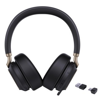 Ausinės su mikrofonu Yealink BH76 Plus MS (1208707), Juoda