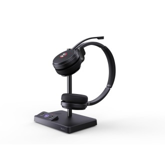 Ausinės su mikrofonu Yealink WH62DT (1308001), Juoda
