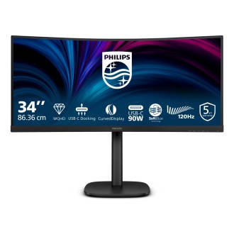 Monitors Philips 34B2U3600C/00, Melna