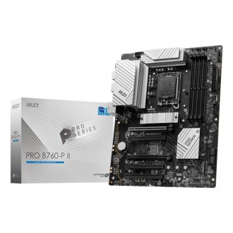 Emaplaat MSI PRO B760-P II (7E29-002R), Must, Hõbedane
