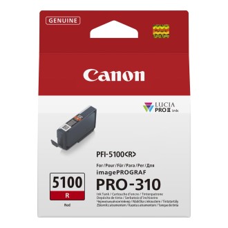 Tintes kasetne Canon PFI-5100 R (6958C001), Sarkana
