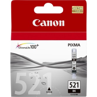 Tintes kasetne Canon CLI-521BK (2933B001), Melna