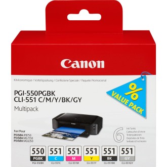 Rašalo kasetė Canon PGI-550/CLI-551 (6496B005)