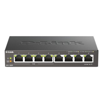 Мережевий комутатор D-Link GS1008P (DGS-1008P/E), Чорний
