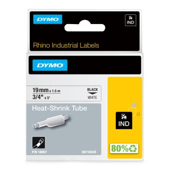 Labels DYMO 18057, Black, White