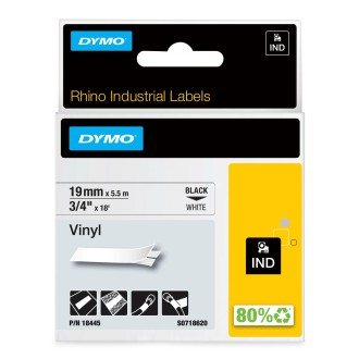 Labels DYMO S0718620 (18445), Black, White