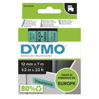 Spausdinimo juostelė DYMO 45019 (S0720590), Juoda, Žalia