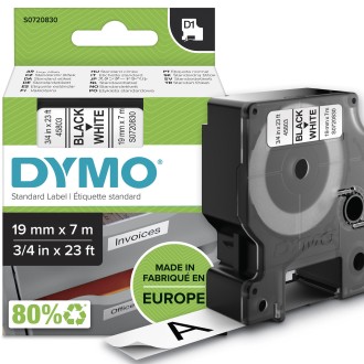 Spausdinimo juostelė DYMO 45803 (S0720830), Juoda, Balta