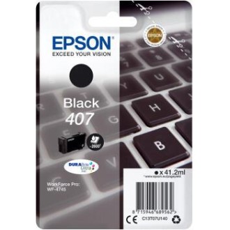 Ink cartridge Epson 407 (C13T07U140), Black