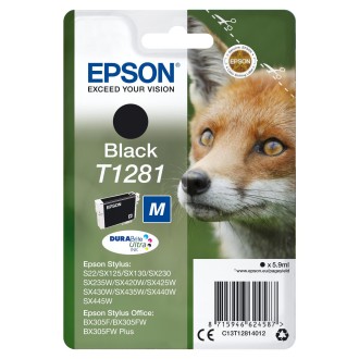 Tintes kasetne Epson T1281 (C13T12814012), Melna