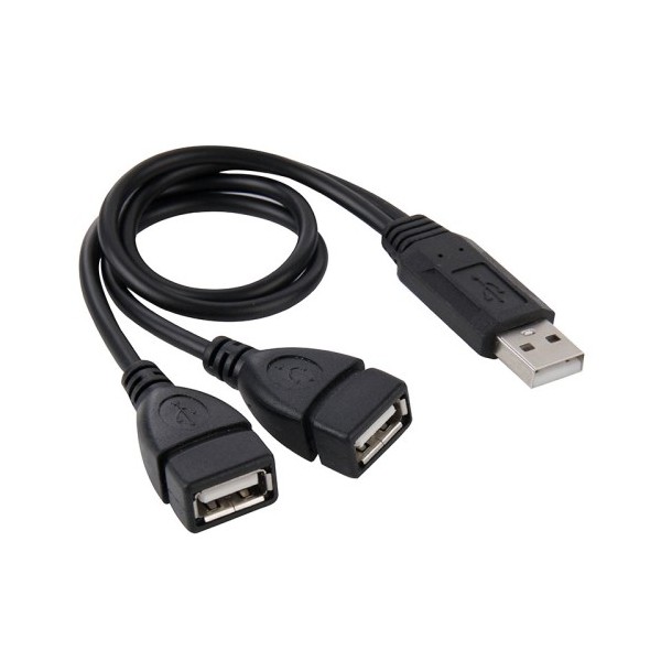 Adapteris USB (M)-  2 x USB...