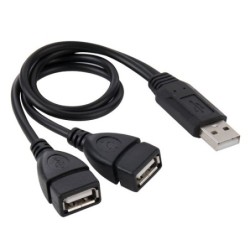 Adapteris USB (M)-  2 x USB...