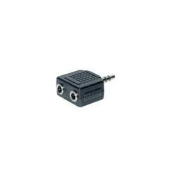 3,5 mm stereo spraudņa uz 2× 3,5 mm ligzdām austiņu...