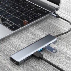 USB HUB'as TYPE-C toHDMI+SD...