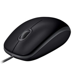 Logitech B110 Silent optiskā USB pele, melna (klusa, vadu)