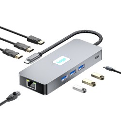 USB HUB'as TYPE-C to 2 x...