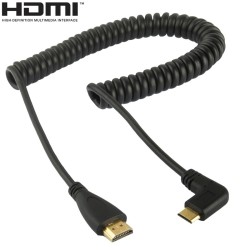Laidas HDMI 1.4 A-C spiralinis 0.6 - 2.0 m