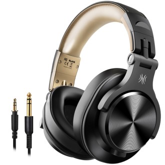 OneOdio A70 Black Gold Head-mounted Wireless Bluetooth...