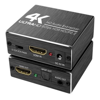 HDMI 2.0 audio ekstraktorius 4K 60Hz (ARC, 5.1,...