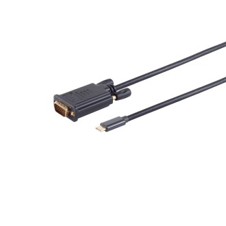 USB-C → VGA adapterkaabel, 1080p, 1,8 m