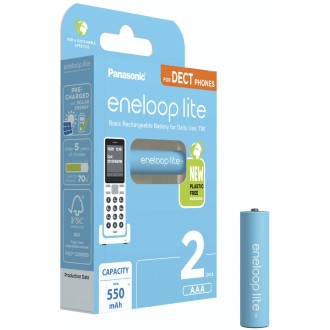 „Panasonic Eneloop Lite Micro“ 550 mAh AAA DECT Ni-MH...