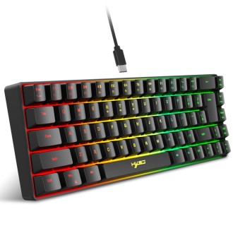 Vadu RGB fona apgaismojuma mehāniskā tastatūra V200 HXSJ