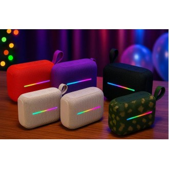GO4 LED 8W TWS Bluetooth kõlar koos LED-tuledega, IP67...