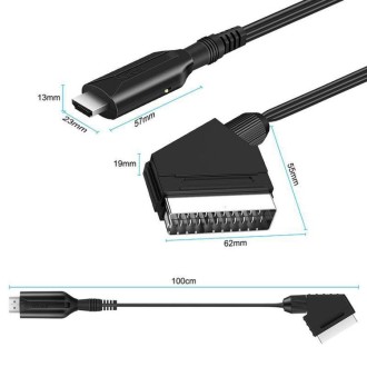 SCART į HDMI keitiklis TV priedėliams ir žaidimų...