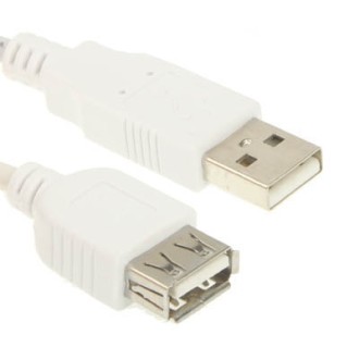 USB-A pikenduskaabel USB 2.0 (pistik–pesa) hall 5 m