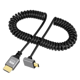 HDMI Micro HDMI nurga spiraalkaabel 1 m
