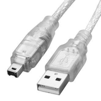 USB 2.0 uz FireWire IEEE1394 4 Pin iLink kabelis 1.2 m DV...