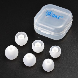 In-ear earphone silicone ear tips QKZ GJES 6-in-1,...